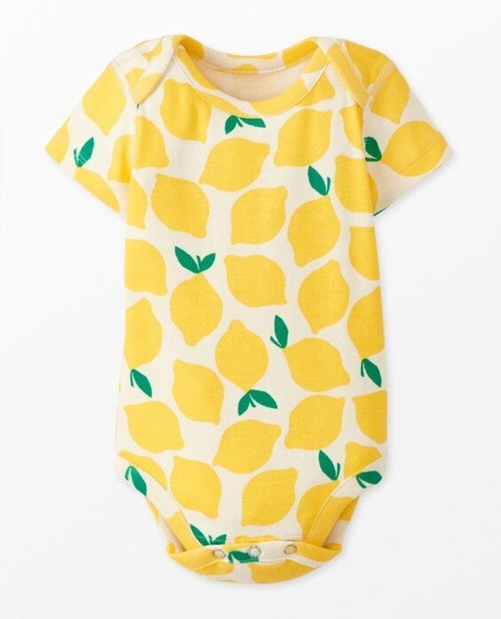 Hanna Andersson Organic Cotton Baby Bodysuit Lemon